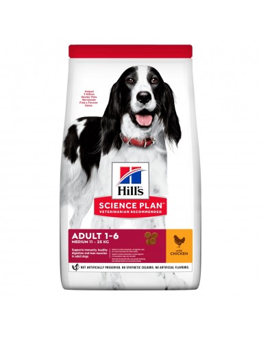 Hill's Science Plan Adult Medium Τροφή Για Σκύλους Με Κοτόπουλο