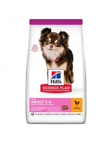 Hill's Science Plan Light Adult Small & Mini Τροφή Για Σκύλους Με Κοτόπουλο 1.5kg