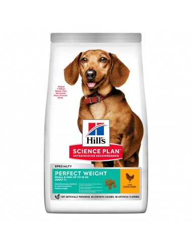 Hill's Science Plan Perfect Weight Adult Small & Mini Τροφή Για Σκύλους Με Κοτόπουλο 1.5kg