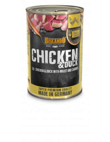 Belcando Dog Food Chicken & Duck Κονσέρβα Σκύλου Με Κοτόπουλο, Πάπια, Καρότα Και Κεχρί