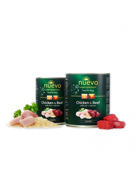 Nuevo Junior Chicken & Beef Κονσέρβα Σκύλου Με Κοτόπουλο Και Μοσχάρι Nuevo Junior Chicken & Beef Κονσέρβα Σκύλου Με Κοτόπουλο Και Μοσχάρι