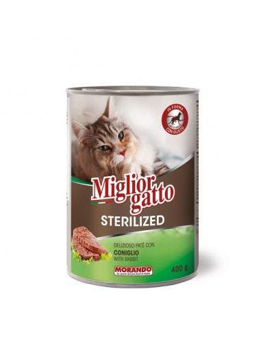 Morando Miglior Gatto Sterilised Κονσέρβα Γάτας Με Κουνέλι 400gr
