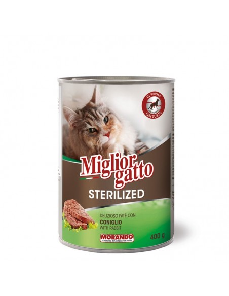 Morando Miglior Gatto Sterilised Κονσέρβα Γάτας Με Κουνέλι 400gr Morando Miglior Gatto Sterilised Κονσέρβα Γάτας Με Κουνέλι 400gr