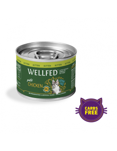 Wellfed Kitten Κονσέρβα Γάτας Με Κοτόπουλο 200gr