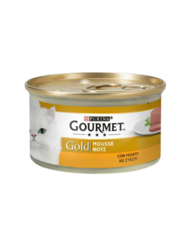 Purina Gourmet Gold Κονσέρβα Γάτας Μους Με Συκώτι 85gr