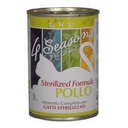 4 Seasons Sterilised Κονσέρβα Γάτας Πατέ Με Κοτόπουλο 400gr