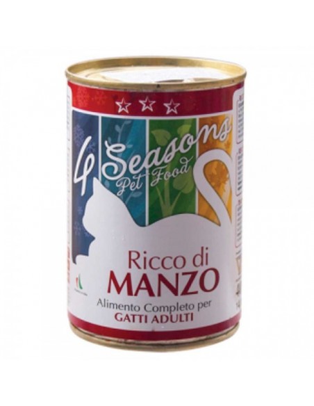 4 Seasons Κονσέρβα Γάτας Πατέ Με Βοδινό 400gr