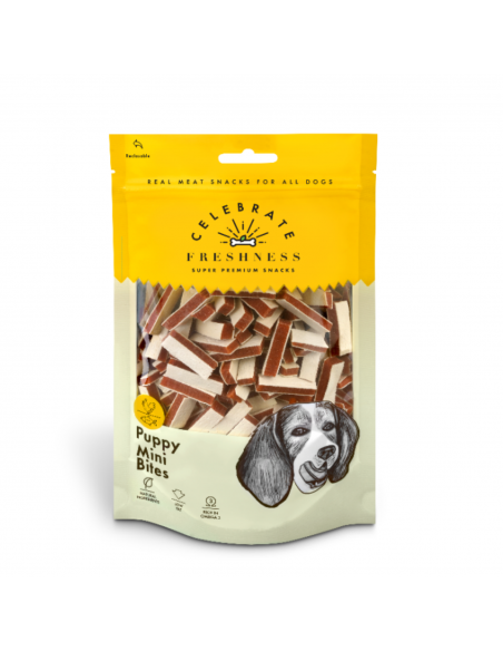 Celebrate Freshness Puppy  Λιχουδιά Σκύλου Mini Μπουκίτσες Με Κοτόπουλο Και Ψάρι 100gr