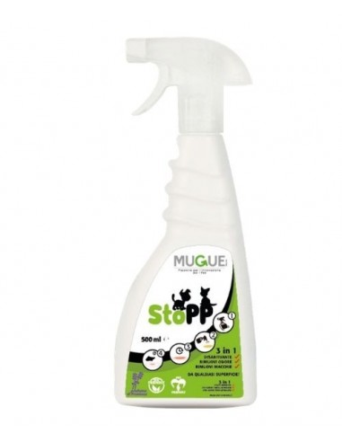Mugue Stopp 3 Σε 1 Απωθητικό Καθαριστικό Σπρέι Για Σκύλους Και Γάτες 500ml
