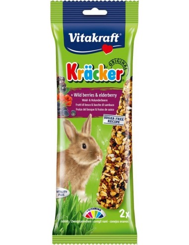 Vitakraft Krackers Duo Λιχουδιές Για Κουνέλια Με Άγρια Μούρα 112 gr