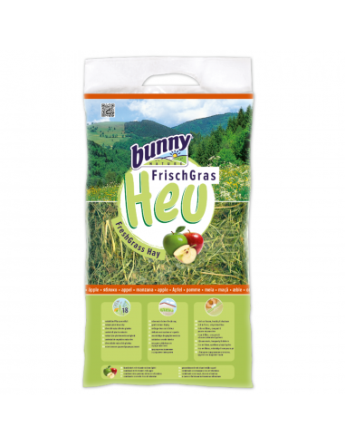 Bunny Nature Fresh Grass Hay Χόρτο Για Κουνέλια Και Τρωκτικά Με Μήλο 500gr