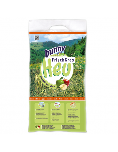Bunny Nature Fresh Grass Hay Χόρτο Για Κουνέλια Και Τρωκτικά Με Μήλο 500gr Bunny Nature Fresh Grass Hay Χόρτο Για Κουνέλια Και Τρωκτικά Με Μήλο 500gr