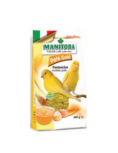 Manitoba Paté Gold Αυγοτροφή Για Καναρίνια Κίτρινη Πατέ 400gr
