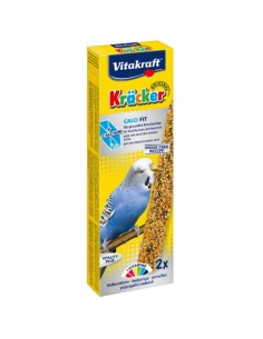 Vitakraft Kracker Calci-Fit Duo Junior Λιχουδιά Για Παπαγαλάκια Με Ασβέστιο Και Μέλι 2τεμ.