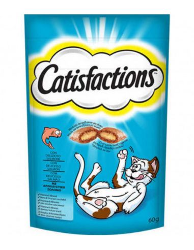 Catisfactions Σνακ Γάτας Με Σολομό 60gr