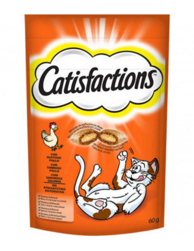 Catisfactions Σνακ Γάτας Με Κοτόπουλο 60gr