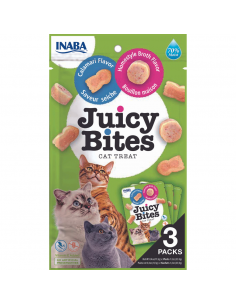 Inaba Juicy Bites Λιχουδιά Γάτας Με Ζωμό Και Καλαμάρι 3τεμ. x 11.3gr