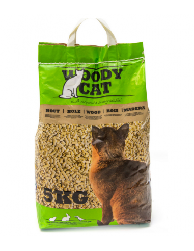 All Span For Pets Woody Cat Υπόστρωμα Πελετ Για Μικρά Ζώα 5kg
