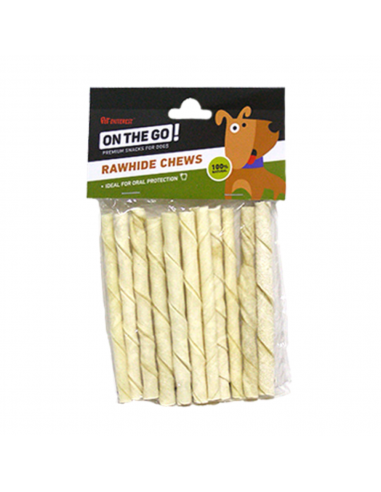 On The Go Rawhide Twisted Sticks Για Σκύλους 12 τεμ.