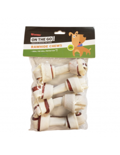 On The Go Double Color Knotted Bones Κόκκαλα Για Σκύλους Διπλού Χρώματος 4τεμ.