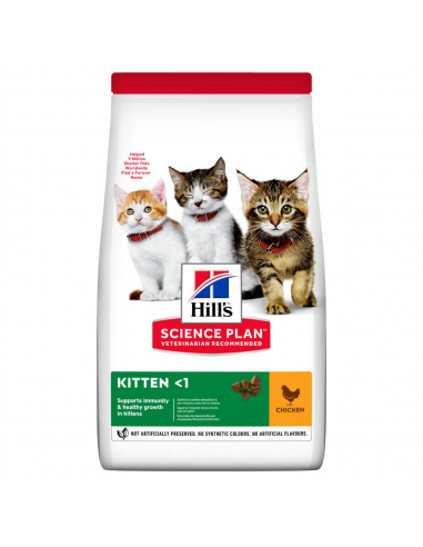 Hill's Science Plan Kitten Τροφή Για Γάτες Με Κοτόπουλο 1.2kg + 300gr ΔΩΡΟ