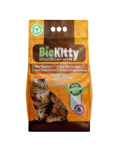 BioKitty Clumping Άμμος Γάτας Με Άρωμα Λεβάντας
