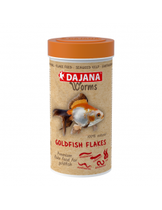 Dajana Worms Goldfish Flakes Βασική Τροφή Σε Νιφάδες Για Χρυσόψαρα