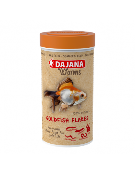Dajana Worms Goldfish Flakes Βασική Τροφή Σε Νιφάδες Για Χρυσόψαρα