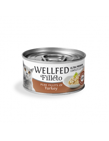 Wellfed Filleto Adult Κονσέρβα Γάτας Με Γαλοπούλα 70gr