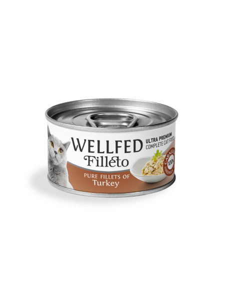 Wellfed Filleto Adult Κονσέρβα Γάτας Με Γαλοπούλα 70gr Wellfed Filleto Adult Κονσέρβα Γάτας Με Γαλοπούλα 70gr