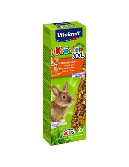 Vitakraft Krackers Duo XXL Λιχουδιές Για Κουνέλια Με Μέλι 180gr