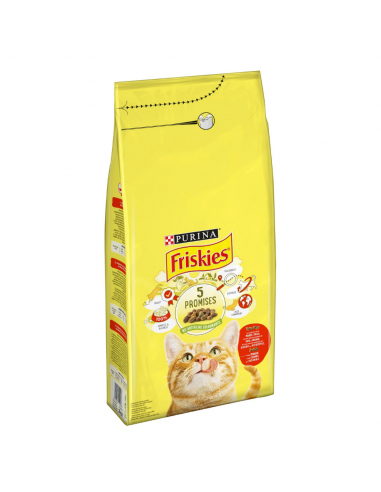 Friskies Adult Ξηρά Τροφή Για Γάτες Με Βοδινό, Κοτόπουλο Και Λαχανικά 20kg