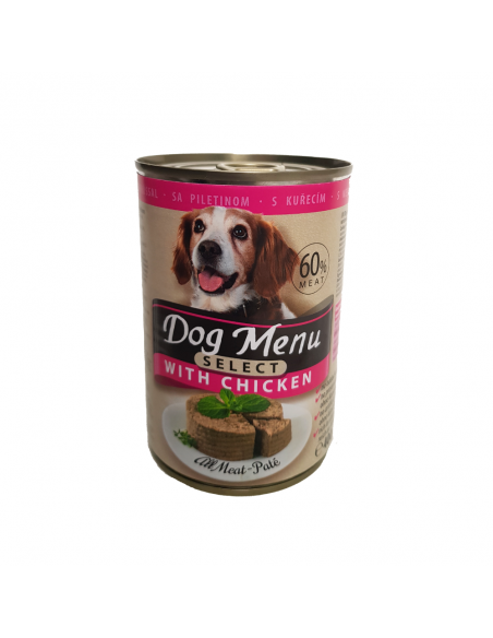 Dog Menu Select Κονσέρβα Σκύλου Με Κοτόπουλο 400gr Dog Menu Select Κονσέρβα Σκύλου Με Κοτόπουλο 400gr