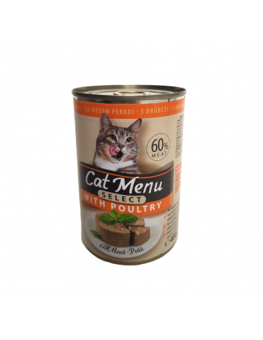 Cat Menu Select Κονσέρβα Γάτας Με Πουλερικά 400gr