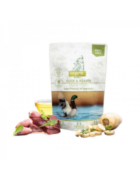 Isegrim Roots Adult Field Φακελάκι Για Σκύλους Πάπια Και Καρδιές 410gr Isegrim Roots Adult Field Φακελάκι Για Σκύλους Πάπια Και Καρδιές 410gr