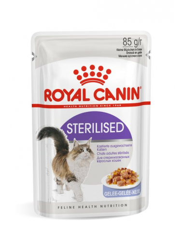 Royal Canin Cat Feline Health Nutrition Sterilised Jelly Adult Φακελάκι 85gr