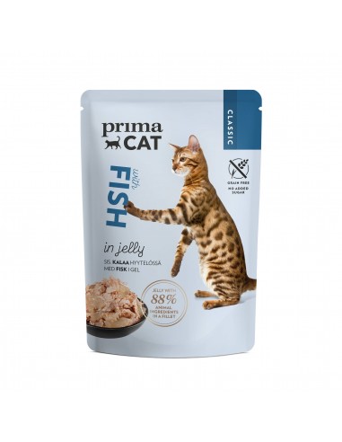 Prima Cat In Jelly Φακελάκι Γάτας Με Ψάρι Σε Ζελέ 85gr
