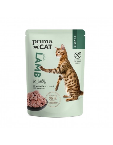 Prima Cat In Jelly Φακελάκι Γάτας Με Αρνί Σε Ζελέ 85gr