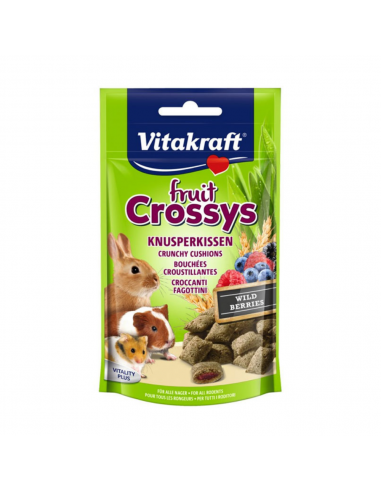 Vitakraft Fruit Crossys Λιχουδιές Για Τρωκτικά Με Άγρια Μούρα 50gr