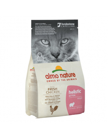 Almo Nature Holistic Dry Catfood Kitten Με Κοτόπουλο Και Ρύζι
