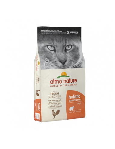 Almo Nature Holistic Maintenance Dry Catfood Adult Με Κοτόπουλο Και Ρύζι 12kg