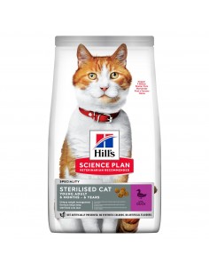 Hill's Science Plan Sterilised Young Adult Τροφή Για Γάτες Με Πάπια 1.5kg
