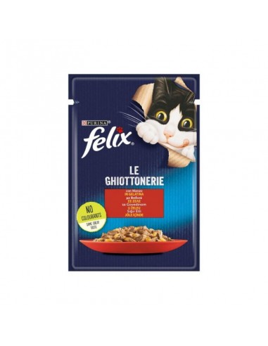 Purina Felix Le Ghiottonerie Φακελάκι Γάτας Με Βοδινό 85gr