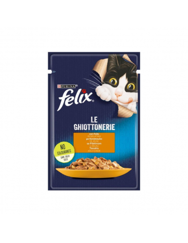 Purina Felix Le Ghiottonerie Φακελάκι Γάτας Με Κοτόπουλο 85gr