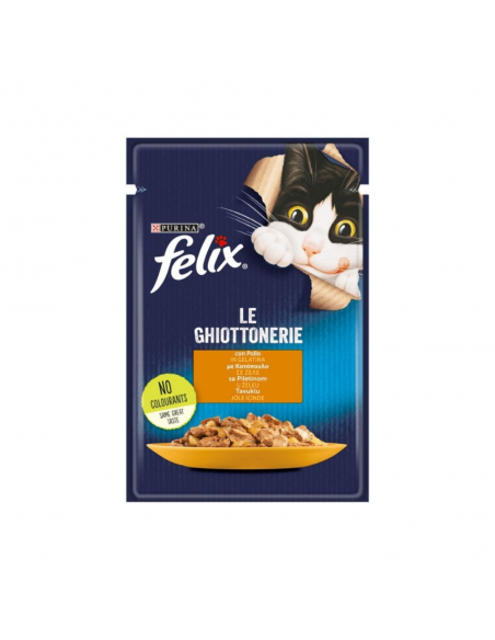 Purina Felix Le Ghiottonerie Φακελάκι Γάτας Με Κοτόπουλο 85gr Purina Felix Le Ghiottonerie Φακελάκι Γάτας Με Κοτόπουλο 85gr