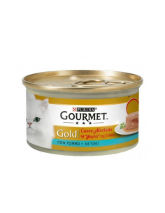 Purina Gourmet Gold "Η Καρδιά της Γεύσης" Κονσέρβα Γάτας Μους Με Τόνο 85gr