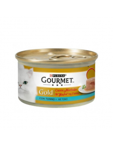 Purina Gourmet Gold "Η Καρδιά της Γεύσης" Κονσέρβα Γάτας Μους Με Τόνο 85gr