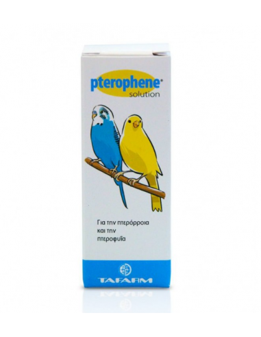 Tafarm Pterophene Solution Συμπλήρωμα Διατροφής Πτηνών Για Την Πτερόρροια Και Την Πτεροφυΐα 15ml