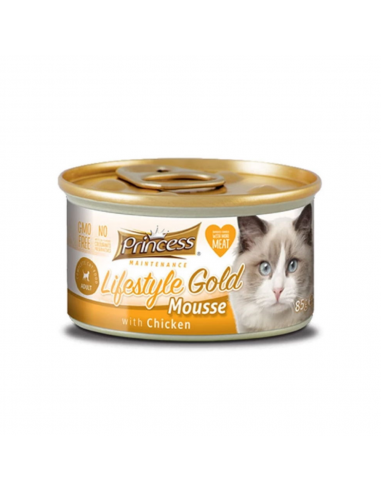 Princess Lifestyle Gold Adult Κονσέρβα Γάτας Με Κοτόπουλο 85gr