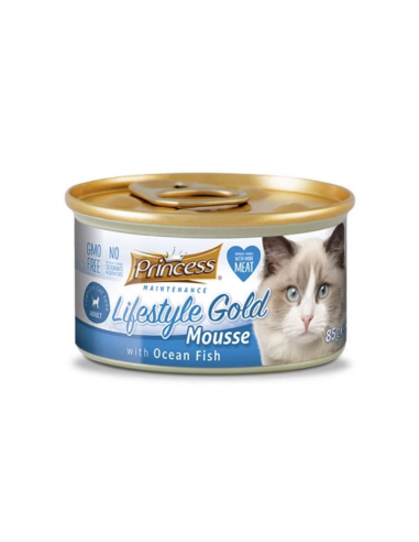 Princess Lifestyle Gold Adult Κονσέρβα Γάτας Με Ψάρια Ωκεανού 85gr